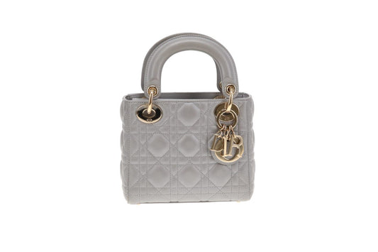 Dior Metallic Silver Mini Lady Dior Bag 2022 2