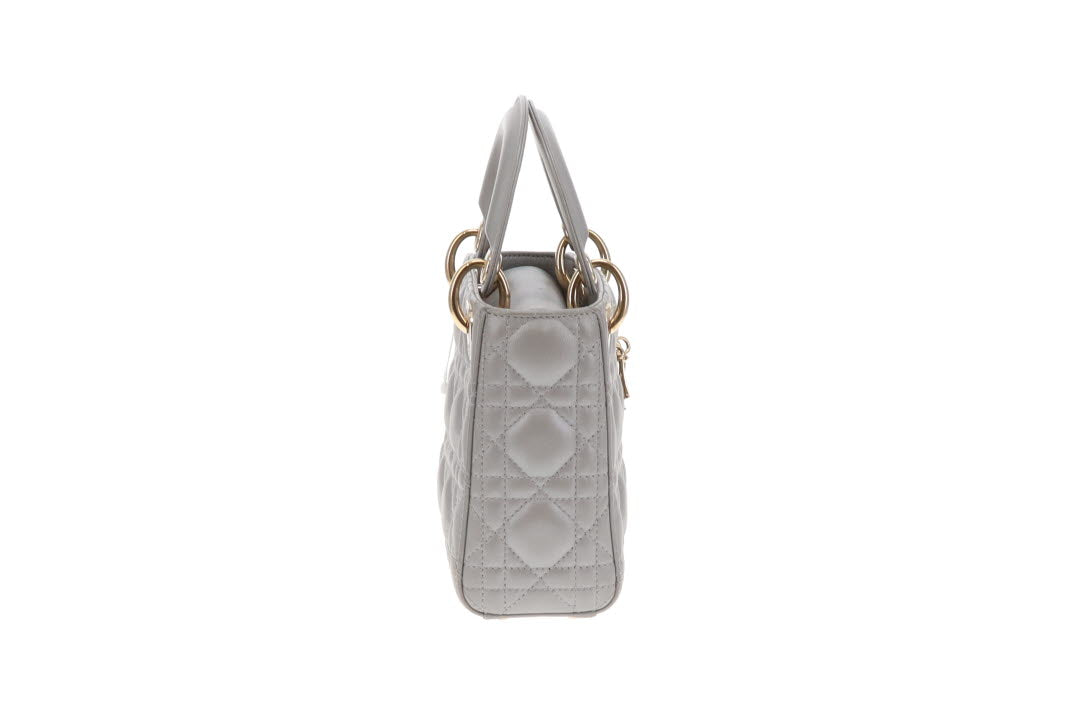 Dior Metallic Silver Mini Lady Dior Bag 2022 2