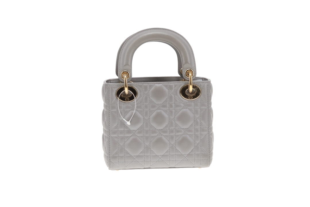 Dior Metallic Silver Mini Lady Dior Bag 2022 2