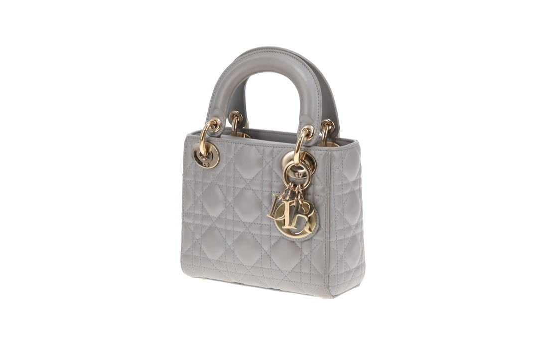 Dior Metallic Silver Mini Lady Dior Bag 2022 2