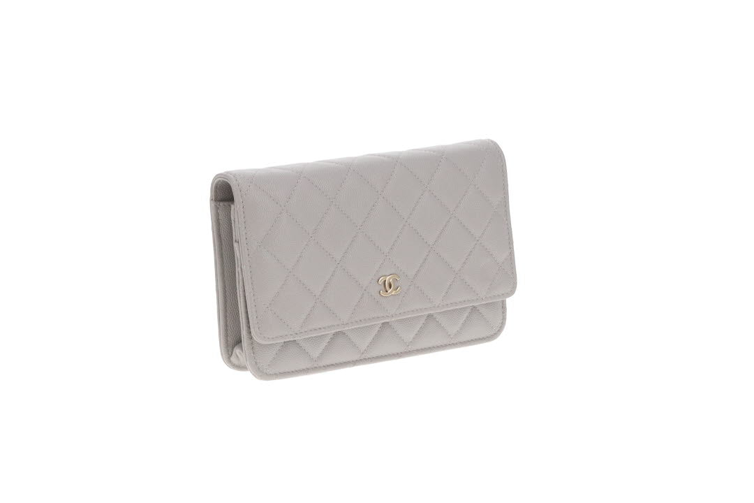 Chanel Wallet On Chain Grey Caviar 2022