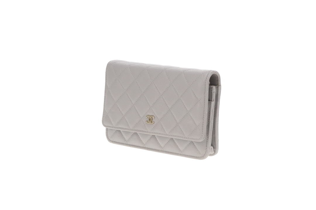 Chanel Wallet On Chain Grey Caviar 2022
