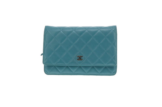 Chanel Wallet on Chain Classic Teal Lambskin 2011/12