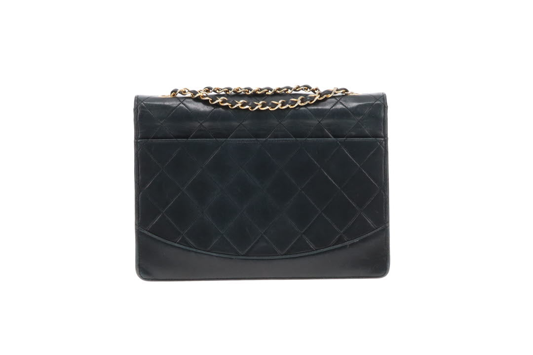 Chanel Mademoiselle Vintage Flap Bag In Lambskin 1990