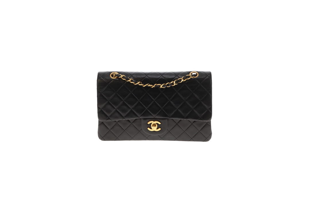 Chanel Classic Double Flap Medium Vintage Black GHW 1986/88