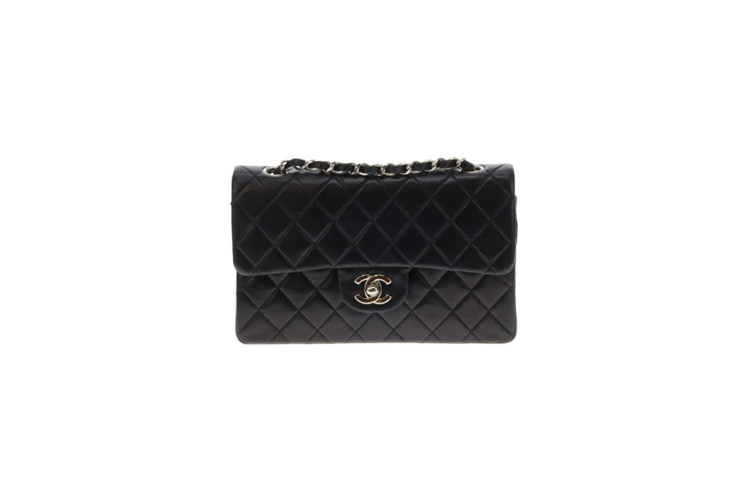 Chanel Classic Double Flap Small Black Lambskin SHW 2000/02