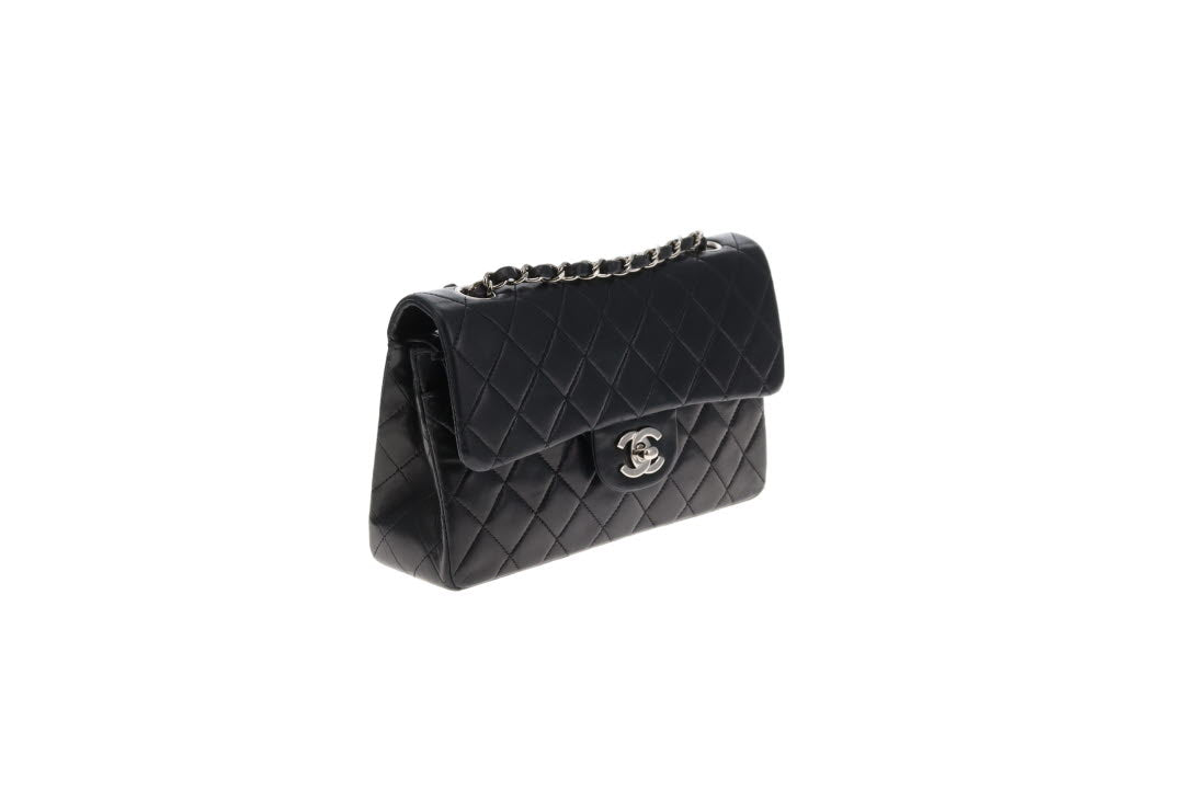 Chanel Classic Double Flap Small Black Lambskin SHW 2000/02