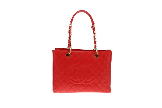 Chanel GST NM Bright Red Caviar GHW 2013/14