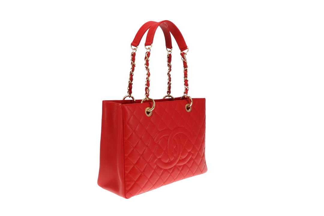 Chanel GST NM Bright Red Caviar GHW 2013/14