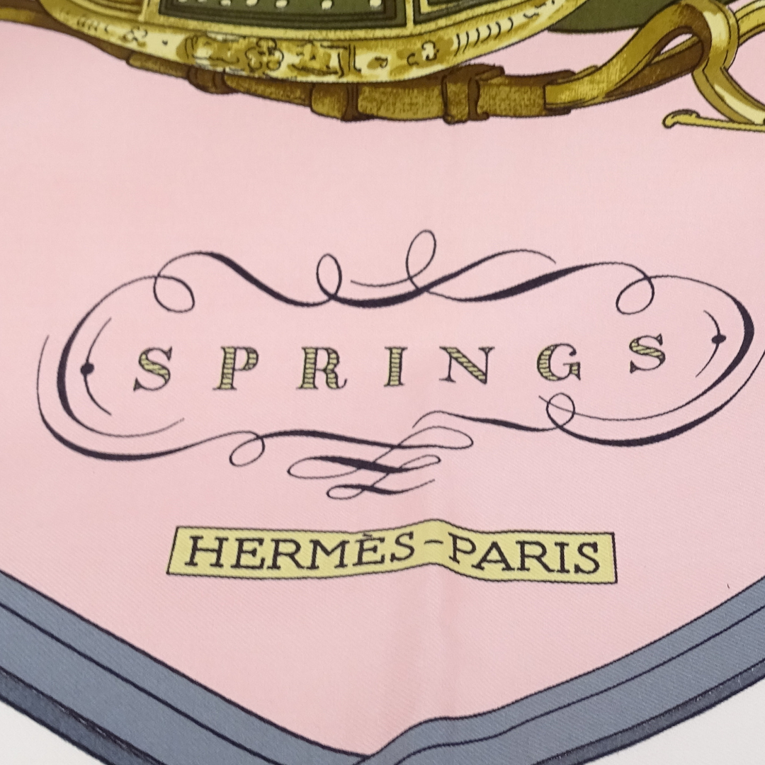 Hermes Springs 100 % Silk Scarf 90