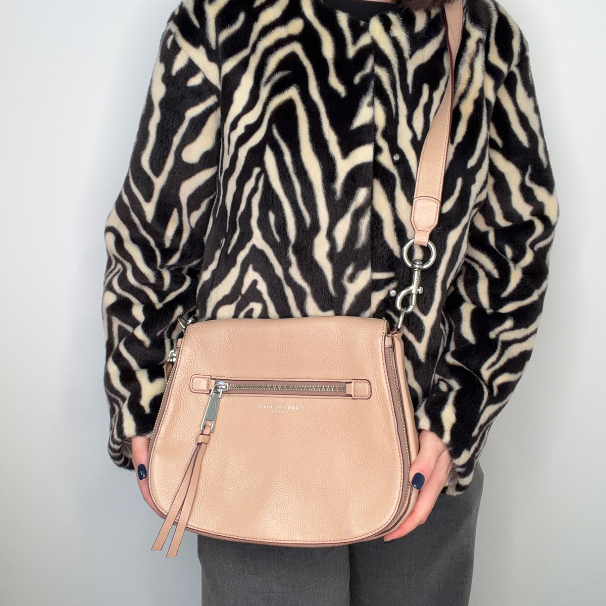 Marc Jacobs Recruit Large Saddle Bag Beige