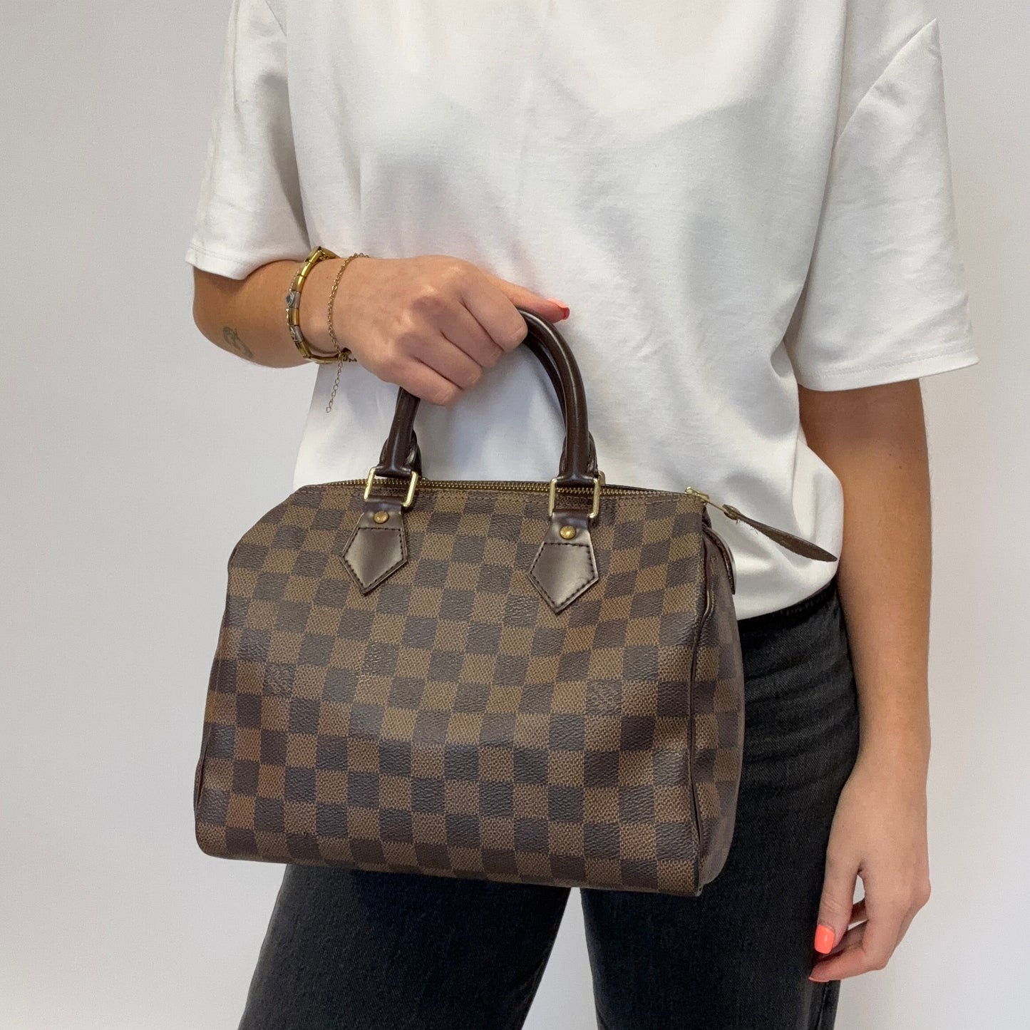 Louis Vuitton Speedy 25 Damier Ebene SP0076 - 2006