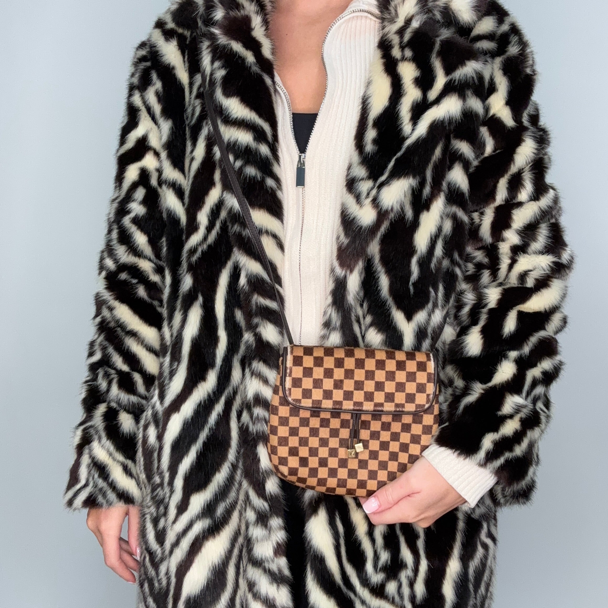 Louis Vuitton Limited Edition Damier Sauvage Calf Hair Gazelle