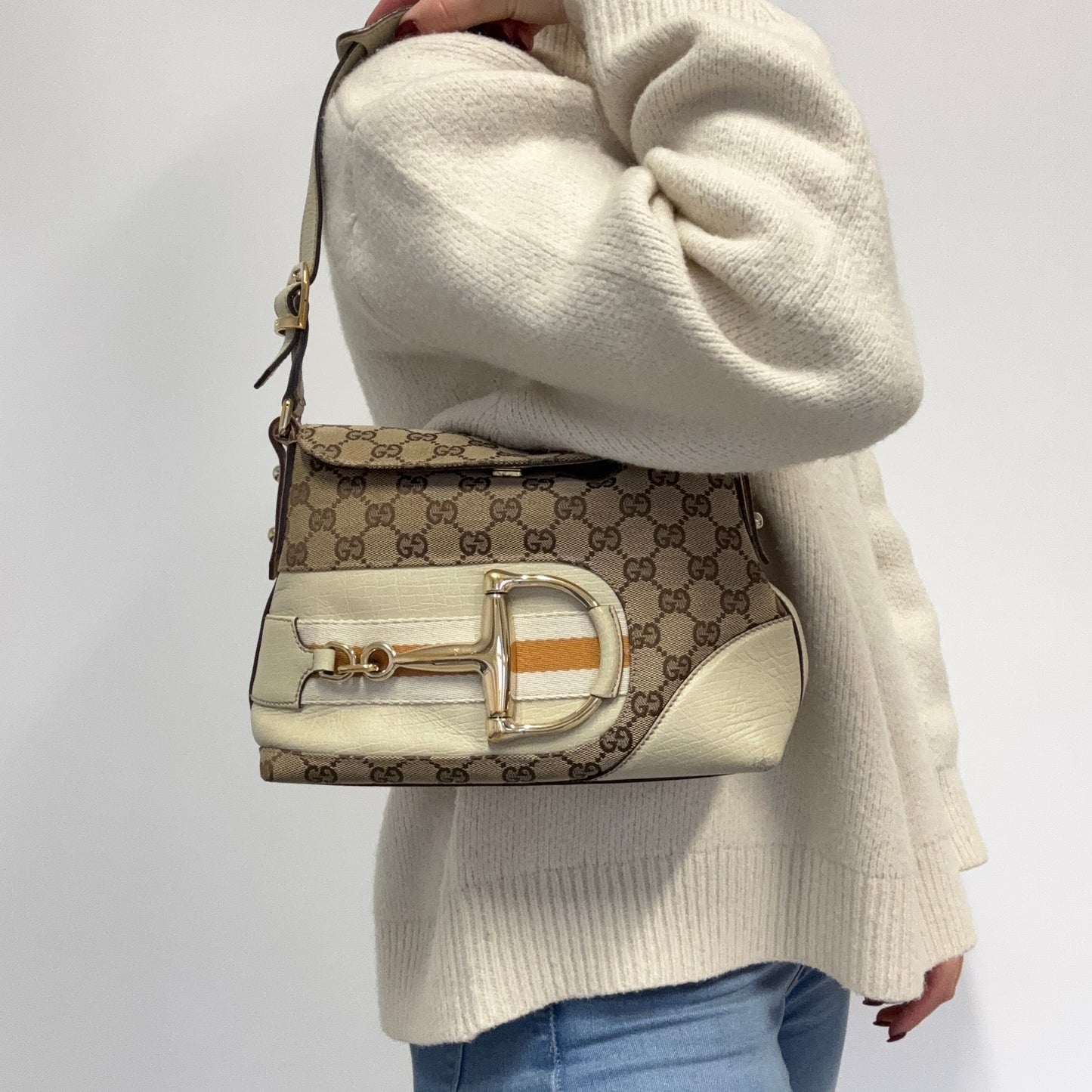 Gucci Hasler Horsebit Small Shoulder Bag Vintage