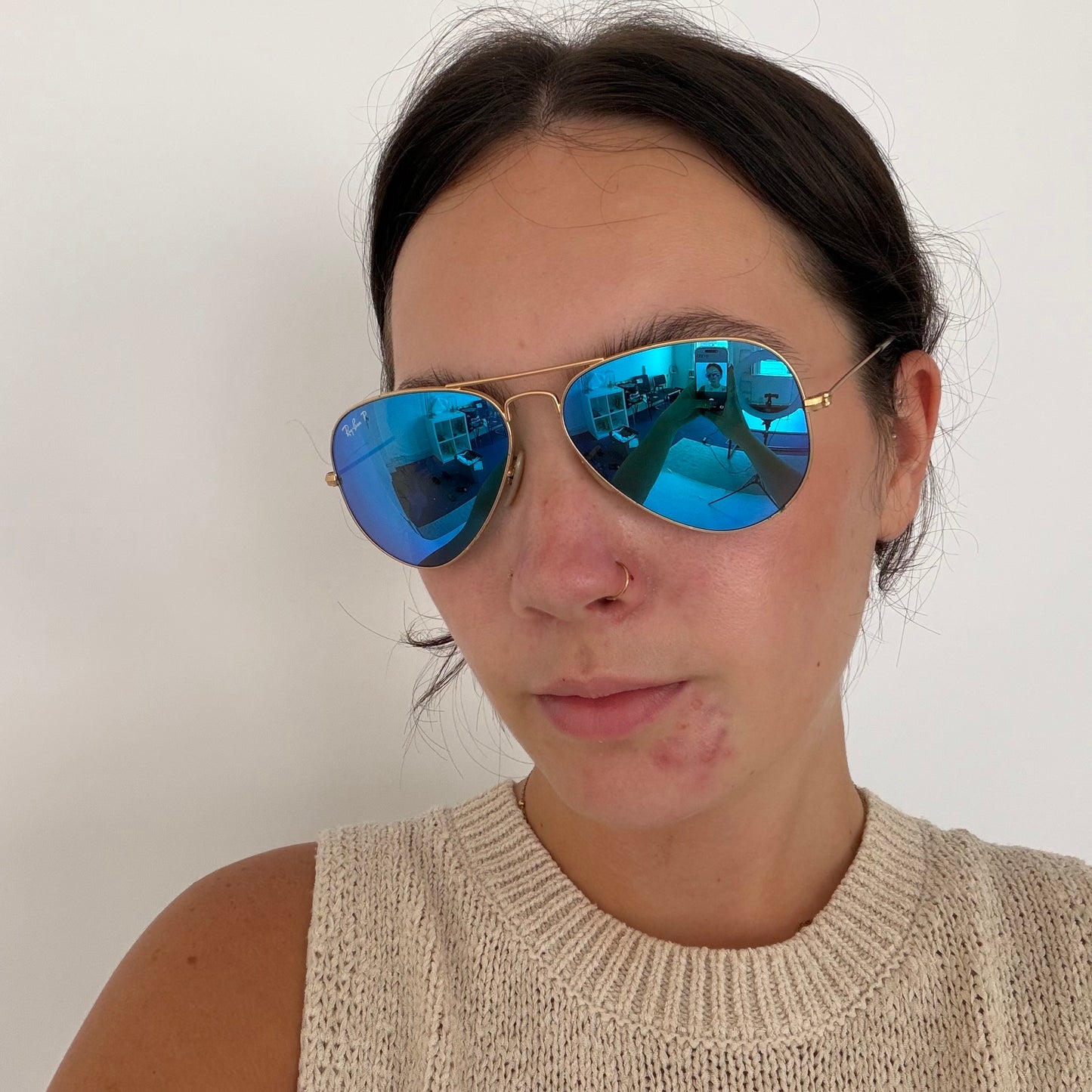 Ray-Ban Aviator Large Metal Blue Lens Polarized