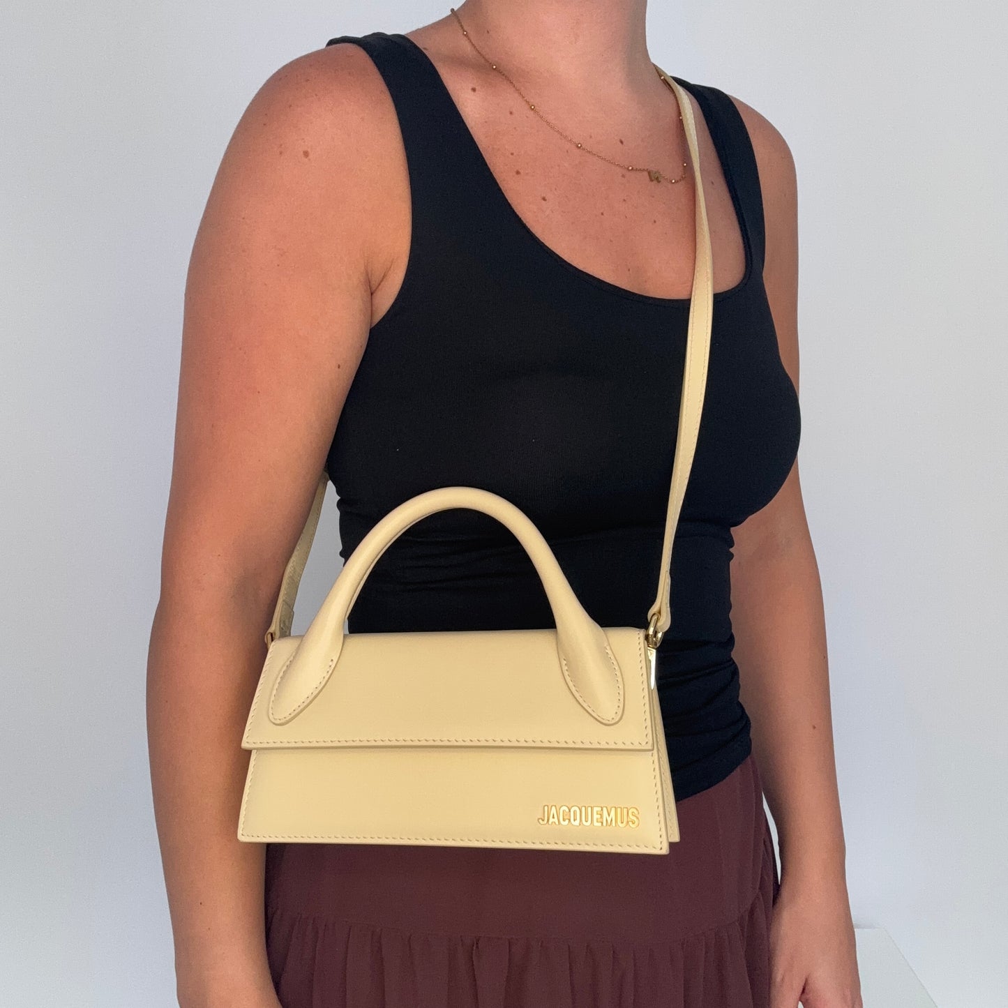 Jacquemus Le Bambino Pale Yellow Leather