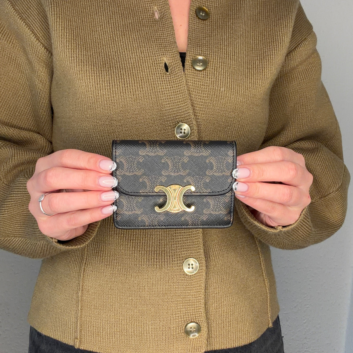 Celine Triomphe Flap Card Wallet 2022