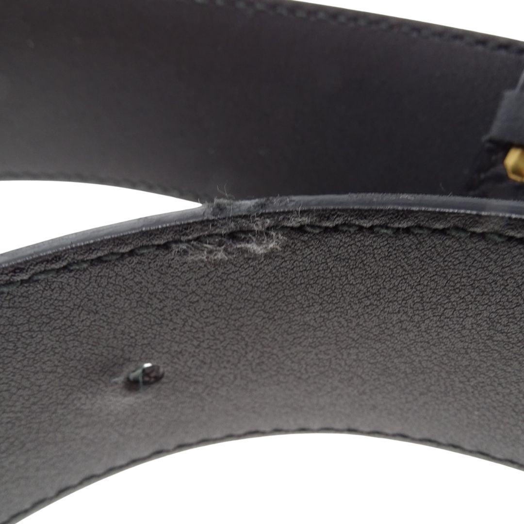 Gucci GG Belt 40mm Black GHW (size 80cm)
