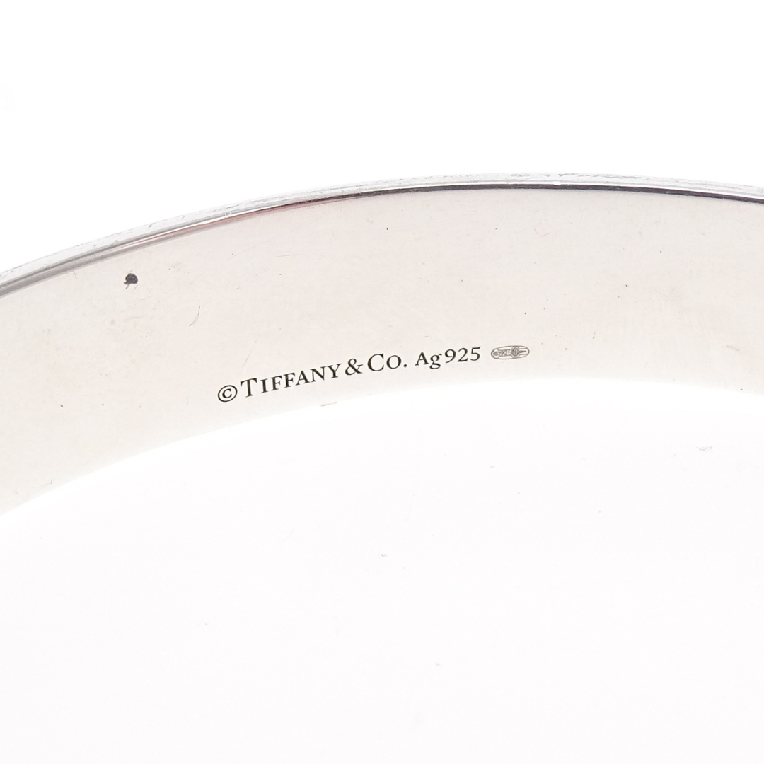Bracelet jonc RTT Tiffany & Co en argent sterling avec diamants