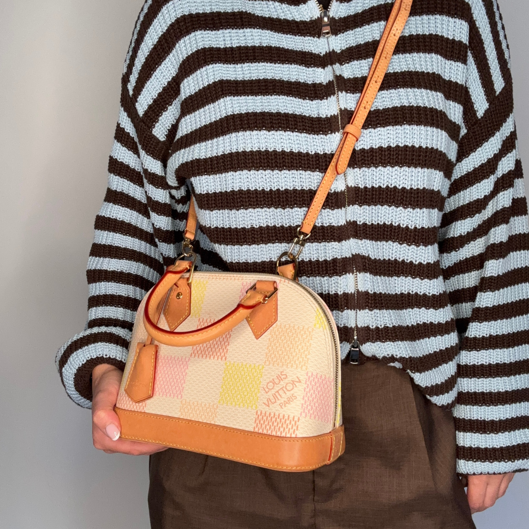 Louis Vuitton Alma BB  Damierlicious Rose Peach (NFID)