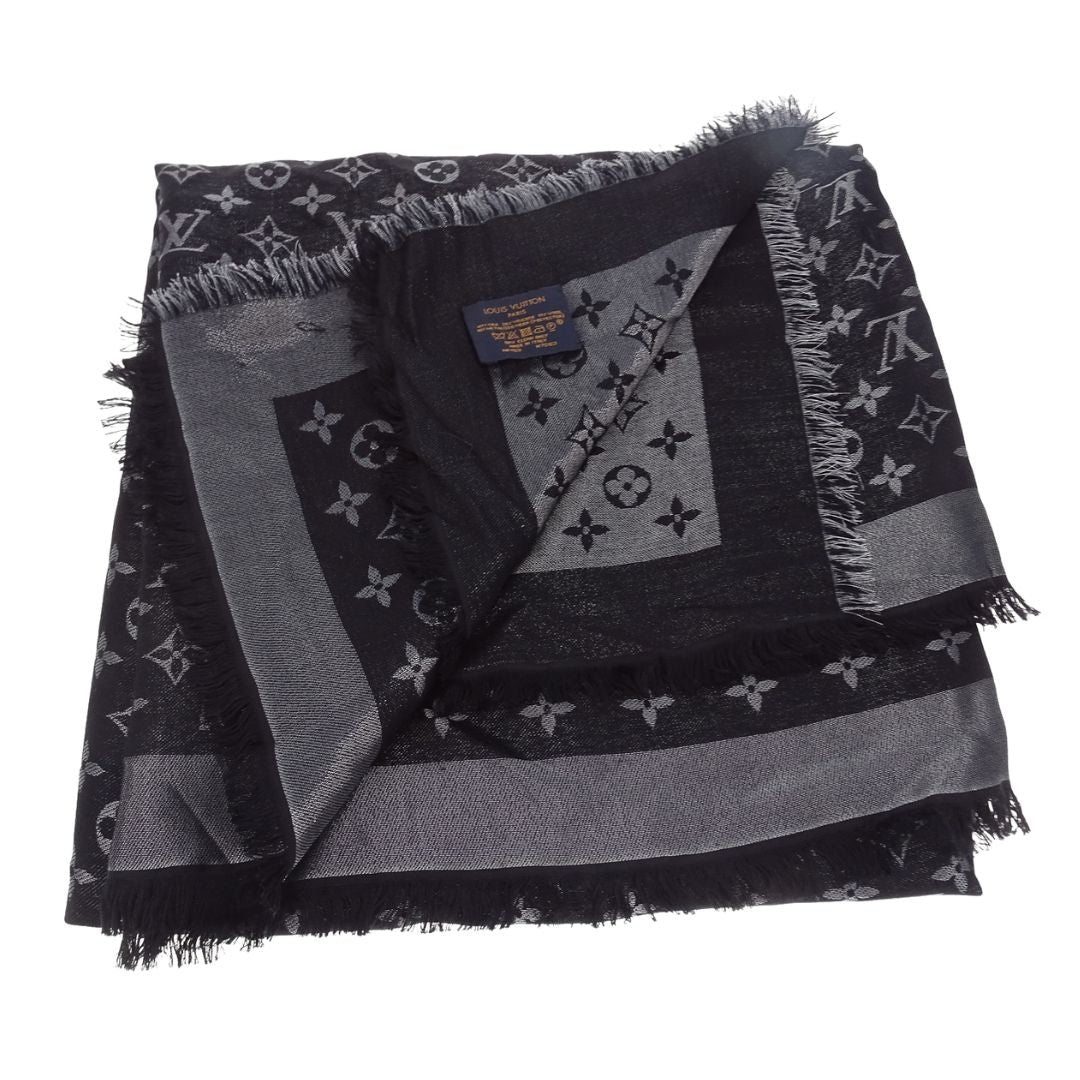 Louis Vuitton Shine Shawl Black/Silver