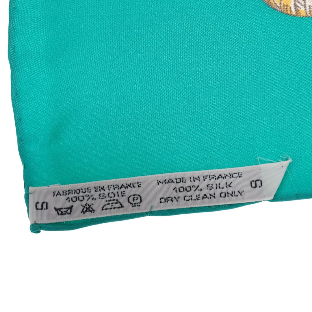 Hermes Scarf 90 Grands Fonds 100% Silk