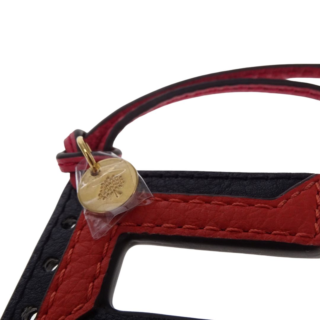 Mulberry Tri-Colour Leather Keyring-E