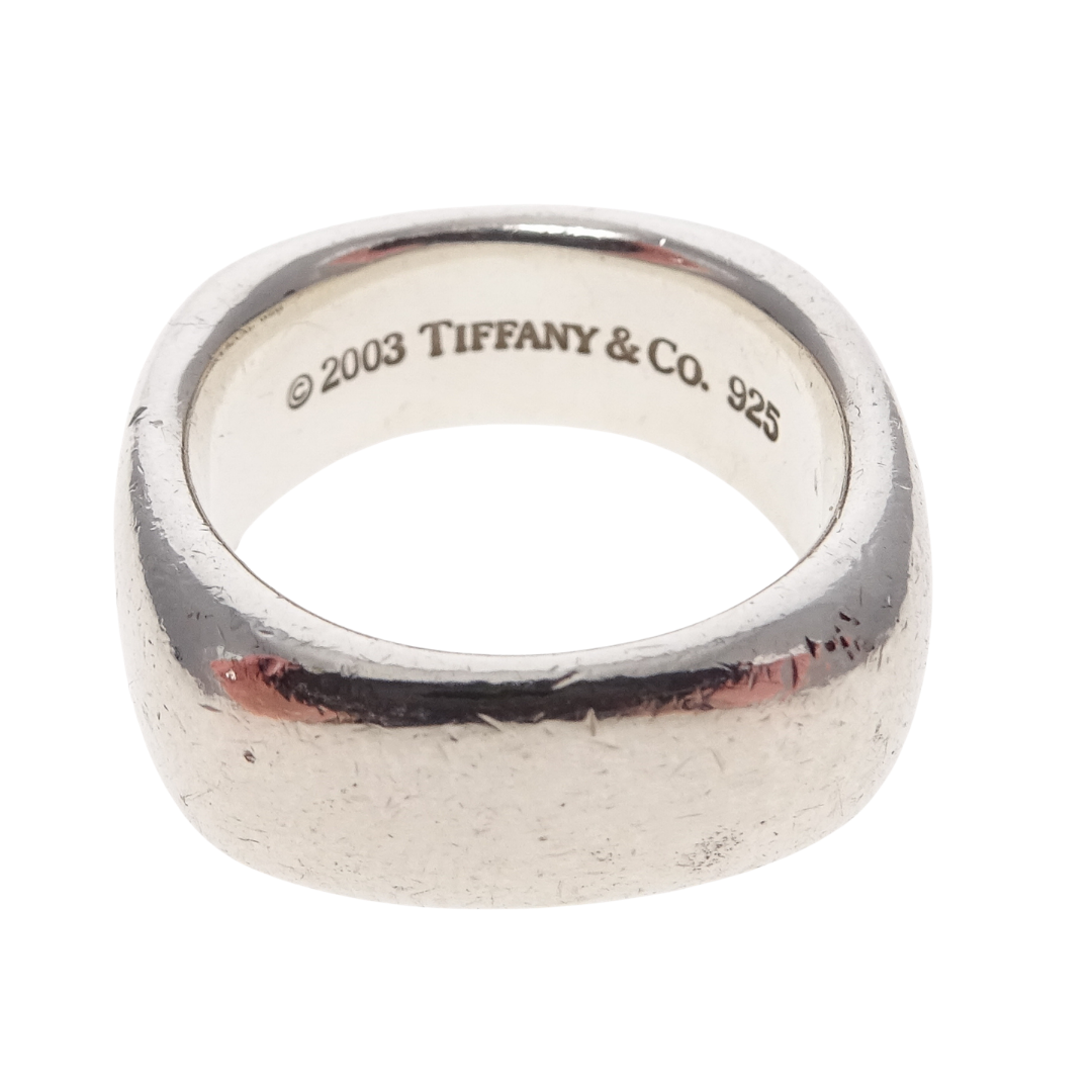 Tiffany & Co Square Ring Sterling Silver (size 52)