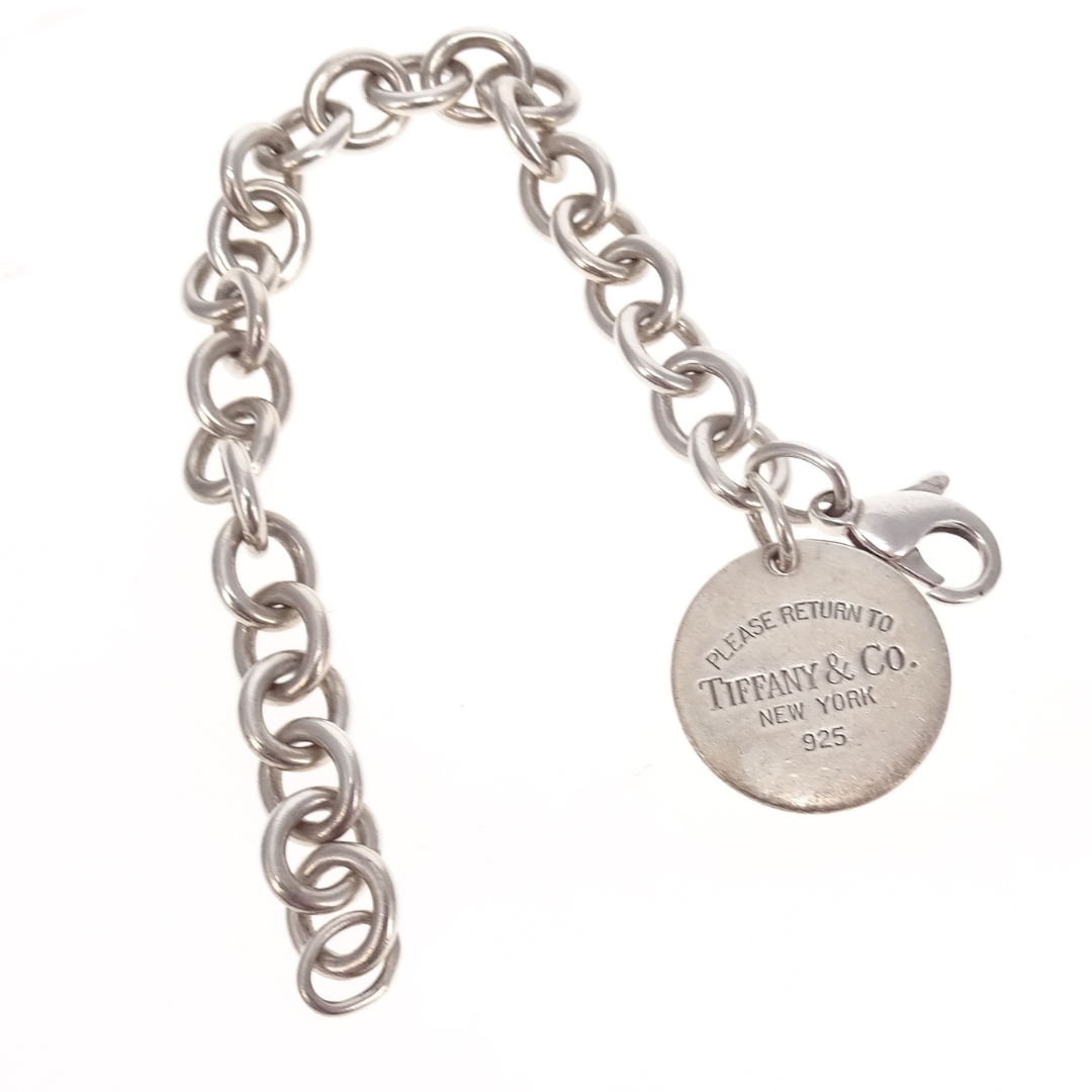 Tiffany & Co RTT Disc Tag Bracelet Sterling Silver