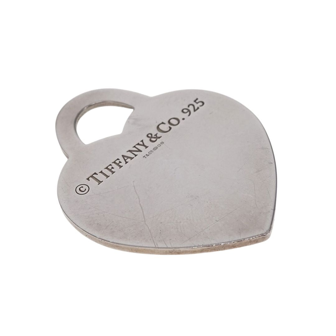 Tiffany & Co RTT Jumbo Heart Tag Charm Sterling Silver