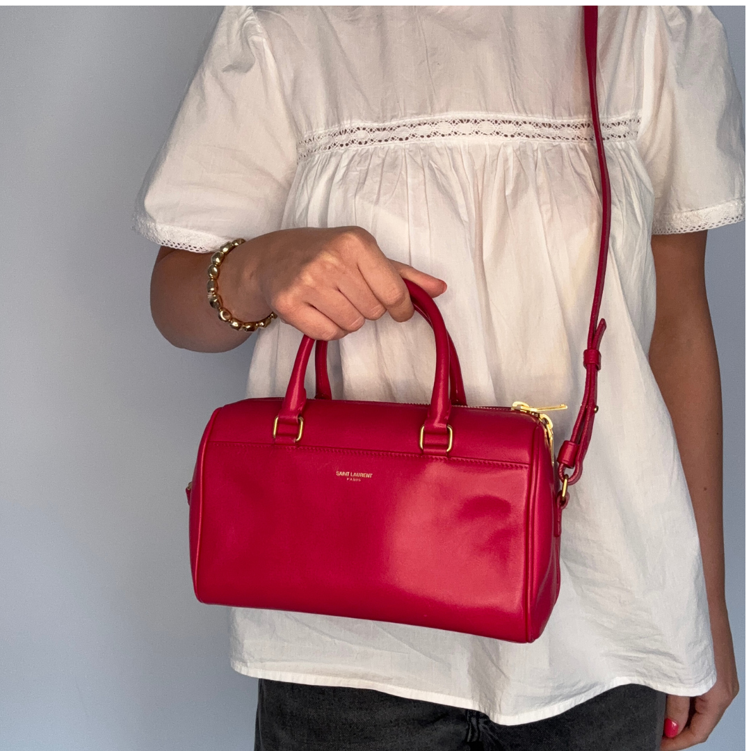 Saint Laurent Baby Duffel In Fuschia