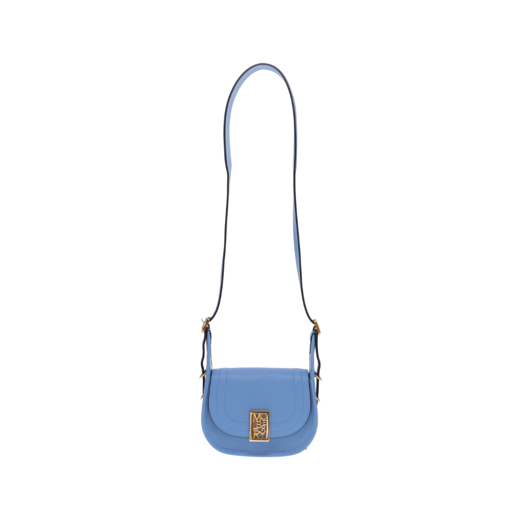 Mulberry Blue Leather Mini Sadie Satchel