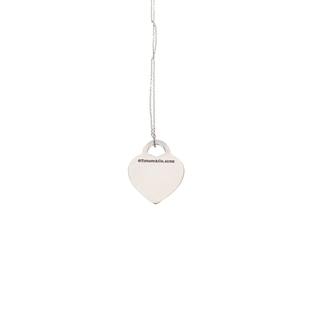 Tiffany & Co Sterling Silver RTT Heart Classic Necklace