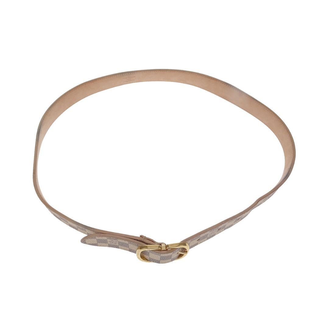 Louis Vuitton Mini Belt 25mm Damier Azur (80)
