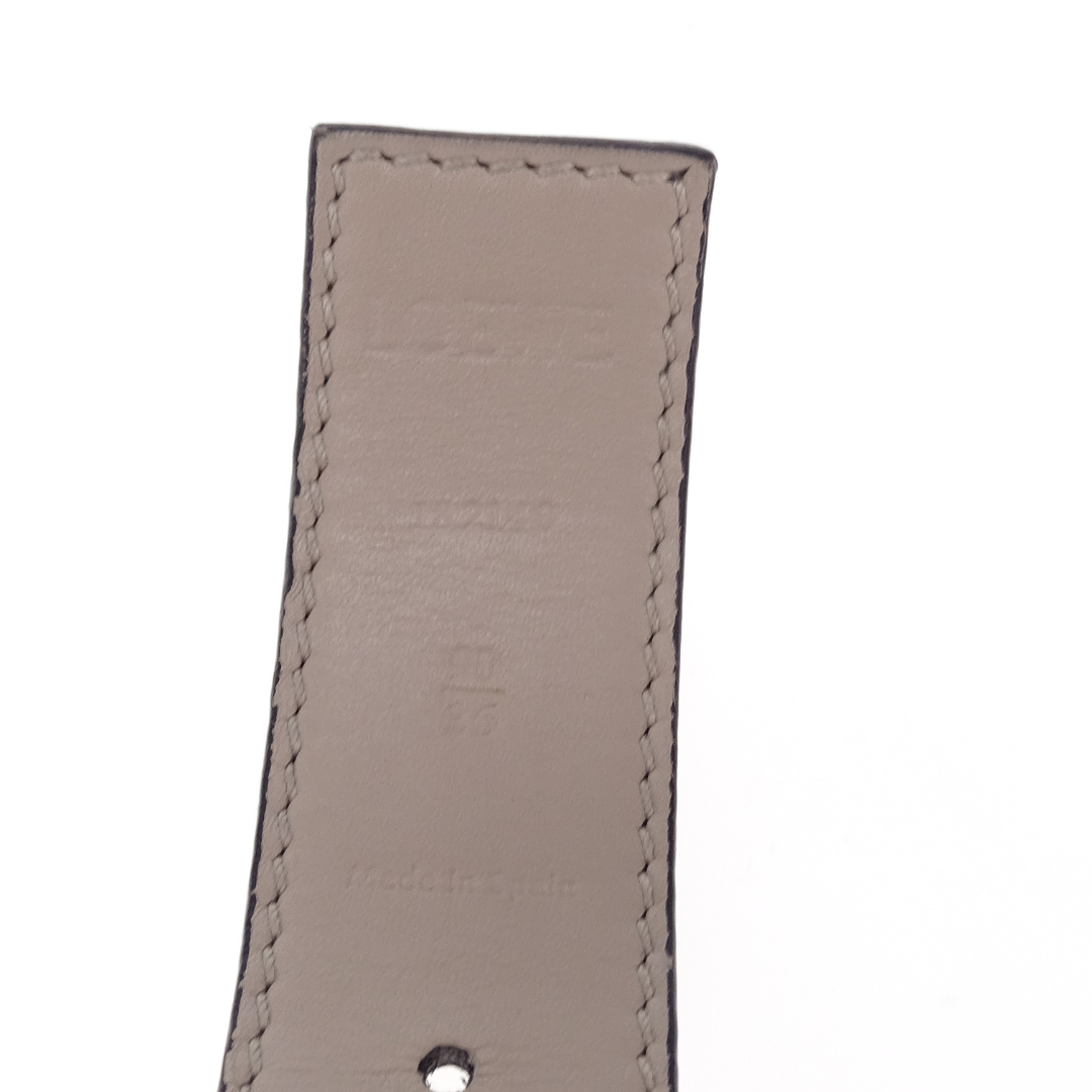 Loewe Anagram Belt Beige With Gold Buckle 90/36