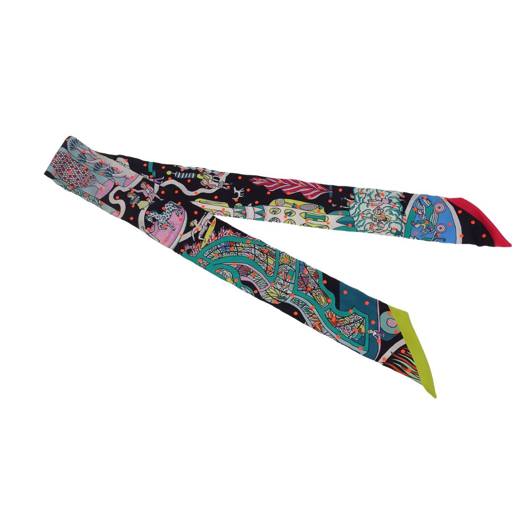 Hermes Animapolis Silk Twilly 2