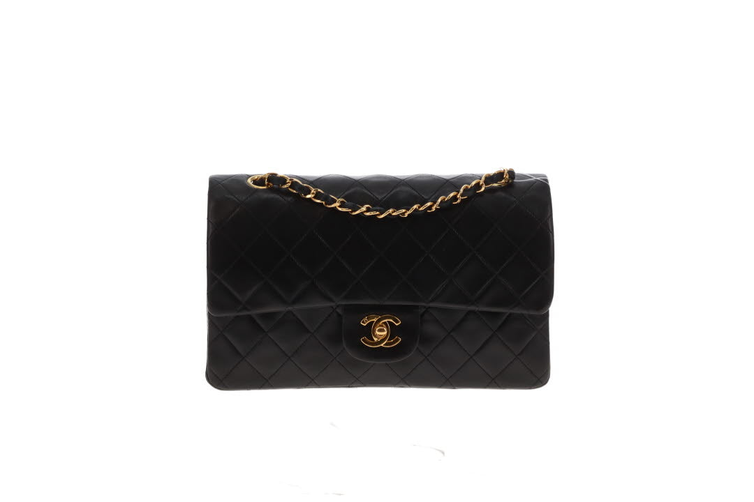 Chanel Classic Double Flap Medium Black GHW 1994/1996