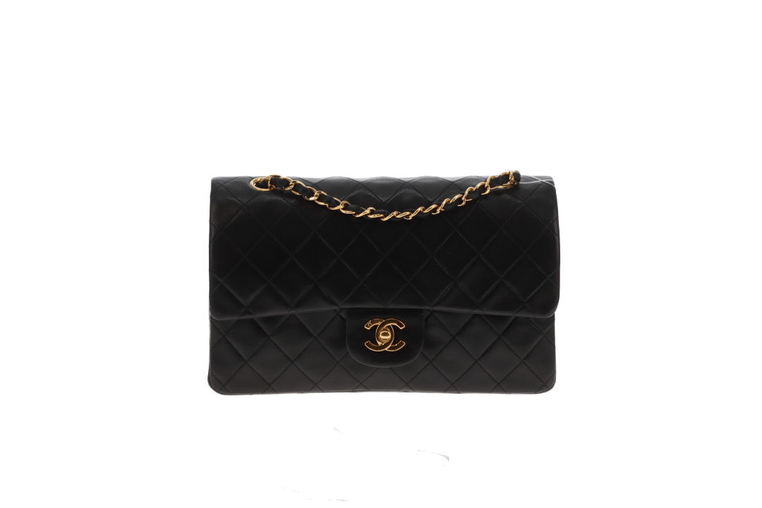 Chanel Classic Double Flap Medium Black GHW 1994/1996