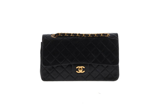 Chanel Classic Double Flap Medium Black with GHW 1991/94