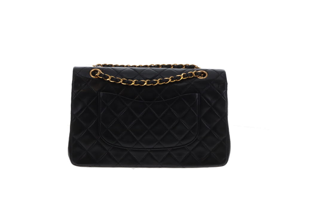 Chanel Classic Double Flap Medium Black with GHW 1991/94