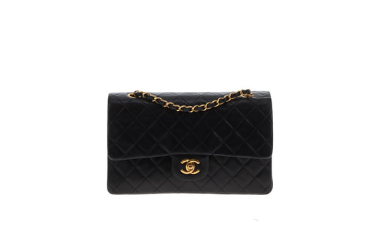 Chanel Classic Double Flap Medium Black GHW 91/94