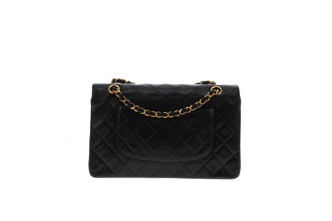 Chanel Classic Double Flap Medium Black GHW 91/94