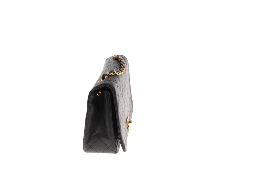 Chanel Classic Full Flap Black Lambskin GHW 1989/91