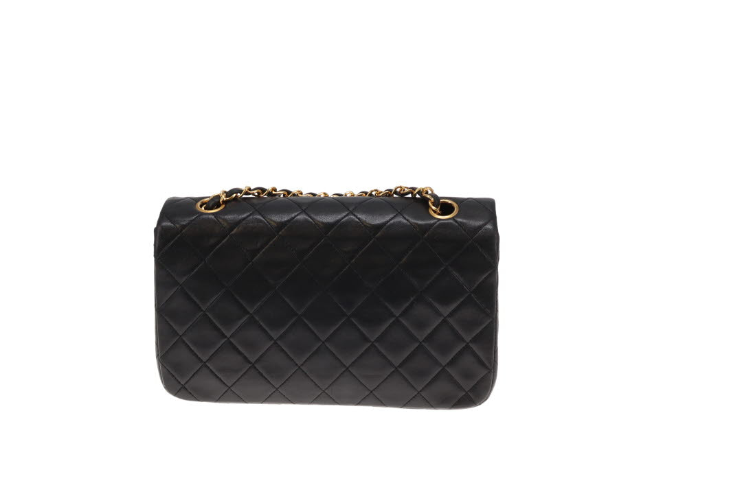 Chanel Classic Full Flap Black Lambskin GHW 1989/91