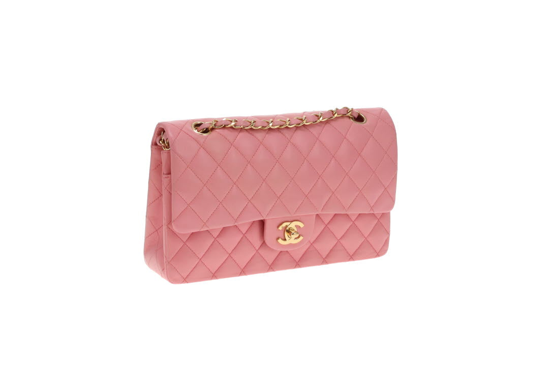 Chanel Classic Double Flap Medium Rose Lambskin GHW 2003/04