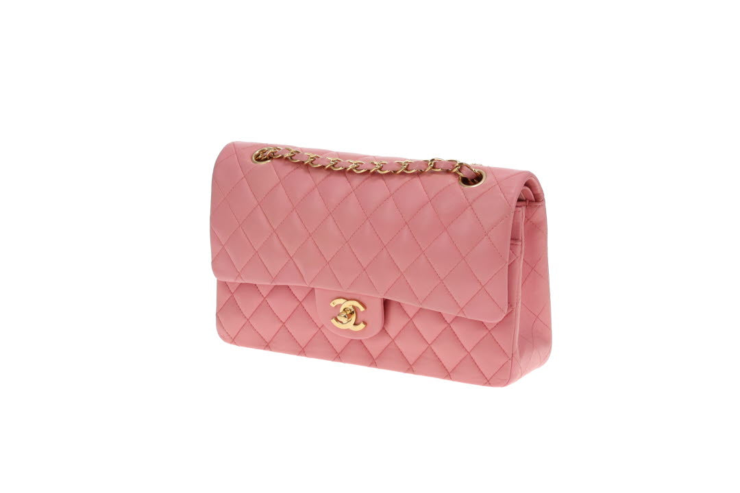Chanel Classic Double Flap Medium Rose Lambskin GHW 2003/04