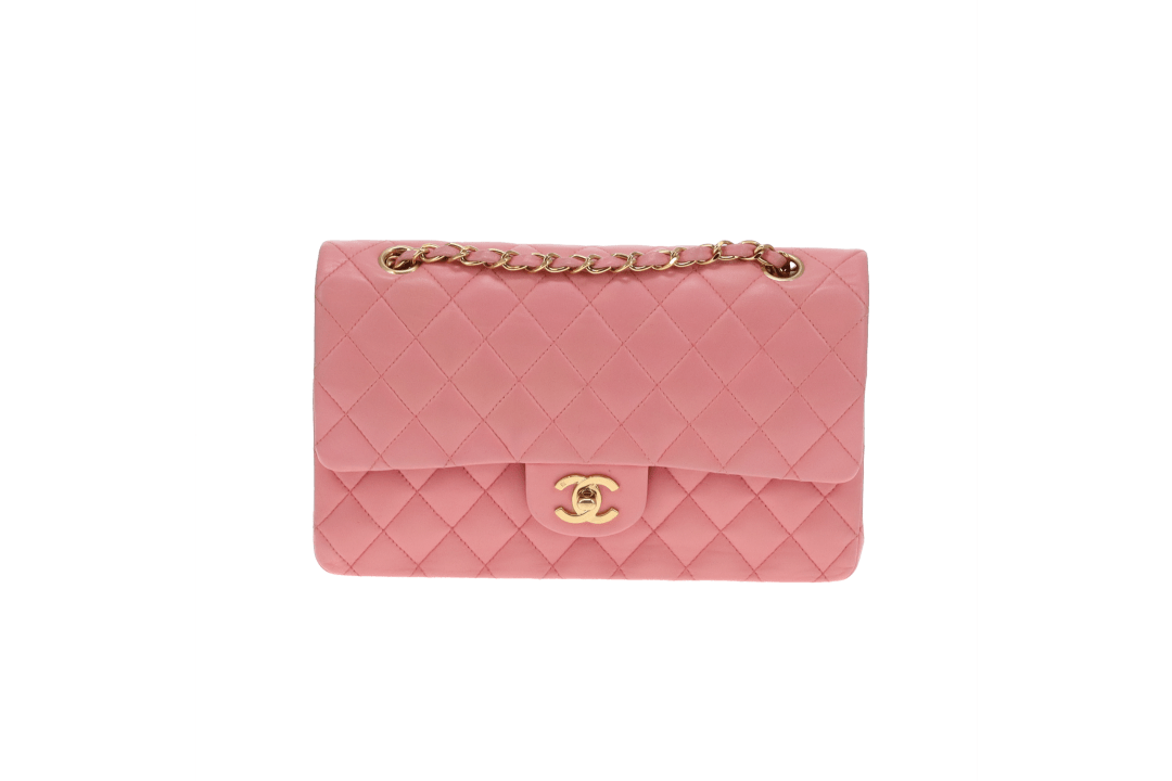 Chanel Classic Double Flap Medium Rose Lambskin GHW 2003/04
