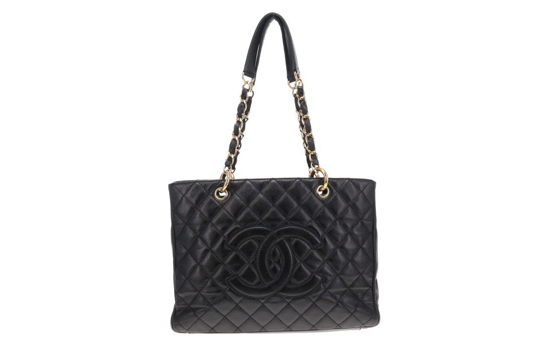 Chanel GST Old Model Black Caviar GHW 2008/09