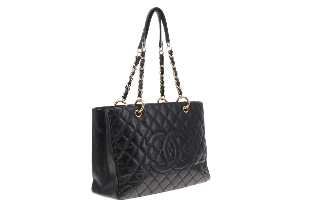 Chanel GST Old Model Black Caviar GHW 2008/09