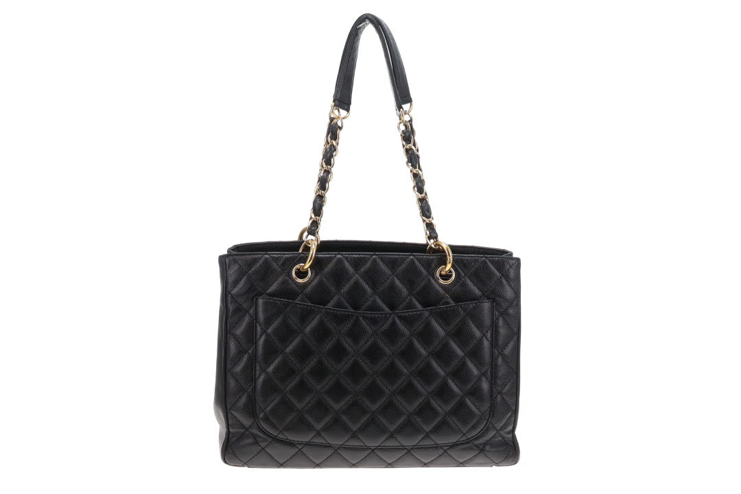 Chanel GST Old Model Black Caviar GHW 2008/09